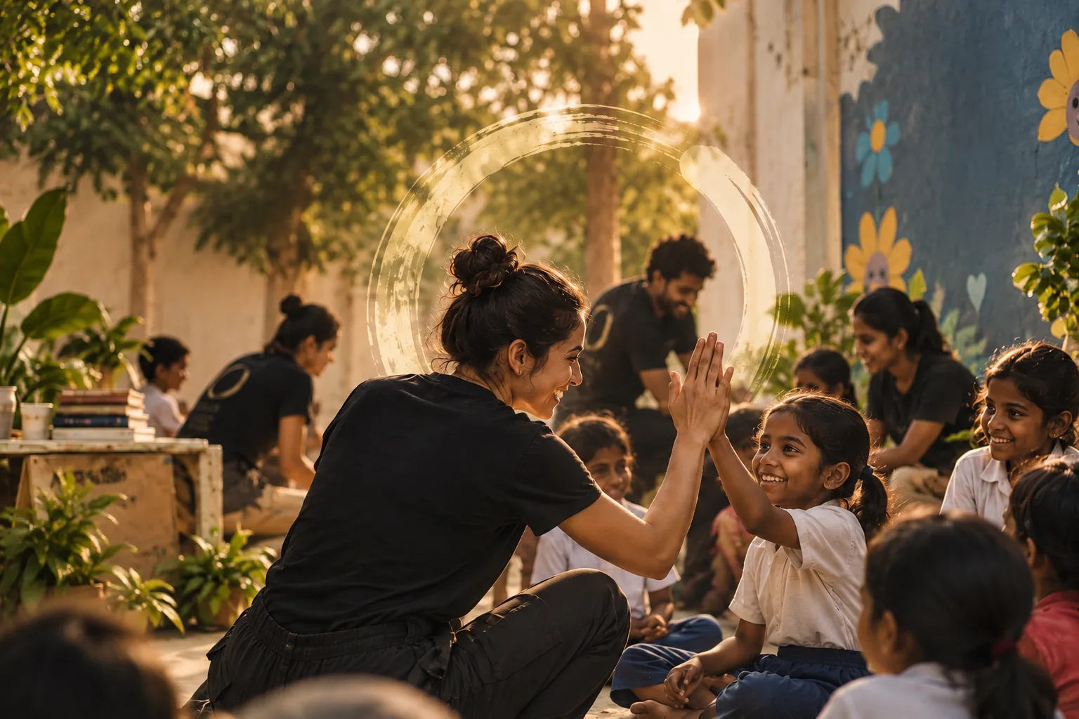 VOLVE Community volunteers supporting NGO and community programmes through arts, movement and wellbeing